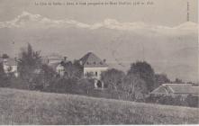 La côte de Neffes, dans le fond perspective du mont Challiol