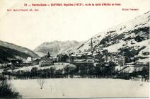 Queyras Aiguilles vu de la route d'Abriès en hiver